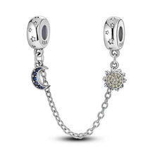 Load image into Gallery viewer, New 925 Sterling Silver Plated Buttefly Daisy Safety Chain Bead