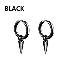 Load image into Gallery viewer, 1 Pairs Punk Stainless Steel Stud Earrings Black Earrings Set For Men