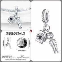 Load image into Gallery viewer, Original Fashion Camera Coffee Cup Flower Charm Beads Suitable for