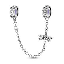 Load image into Gallery viewer, New 925 Sterling Silver Plated Buttefly Daisy Safety Chain Bead