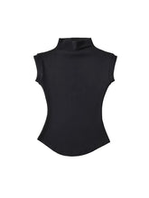 Load image into Gallery viewer, Women Summer Sexy Turtleneck Sleeveless T-Shirts Tops Solid Slim Fit