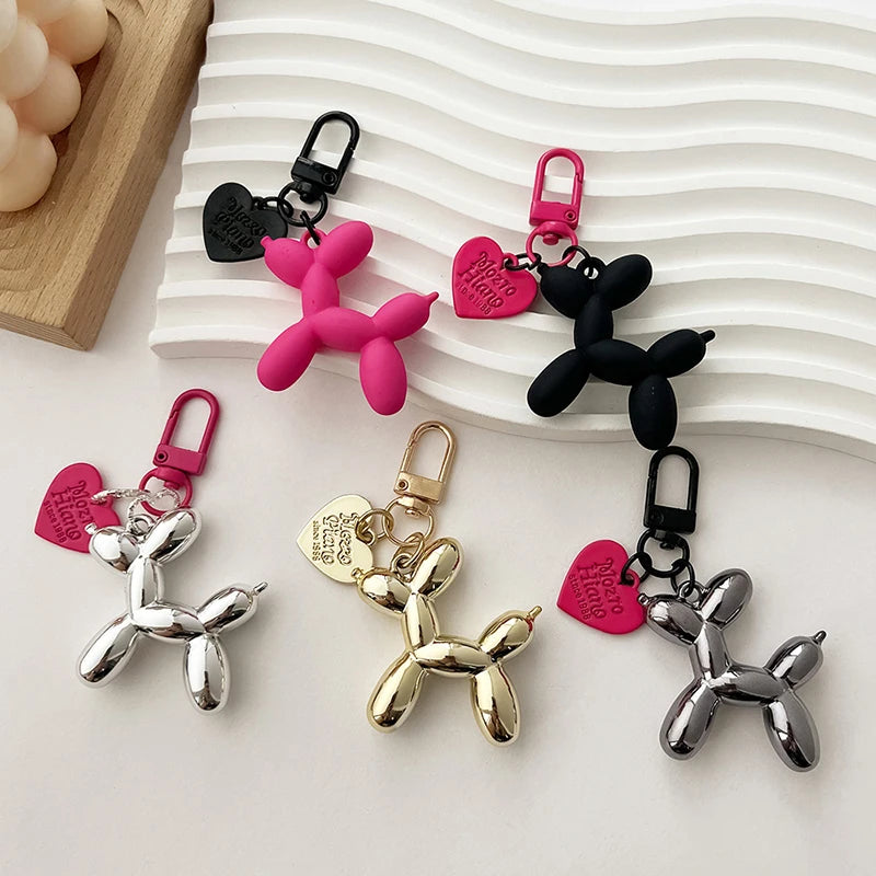 Y2K Balloon Dog Keychain Models for Girls Sweet Ins Style Balloon Dog