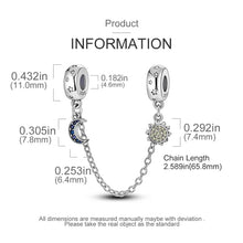 Load image into Gallery viewer, New 925 Sterling Silver Plated Buttefly Daisy Safety Chain Bead