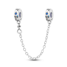 Load image into Gallery viewer, New 925 Sterling Silver Plated Buttefly Daisy Safety Chain Bead