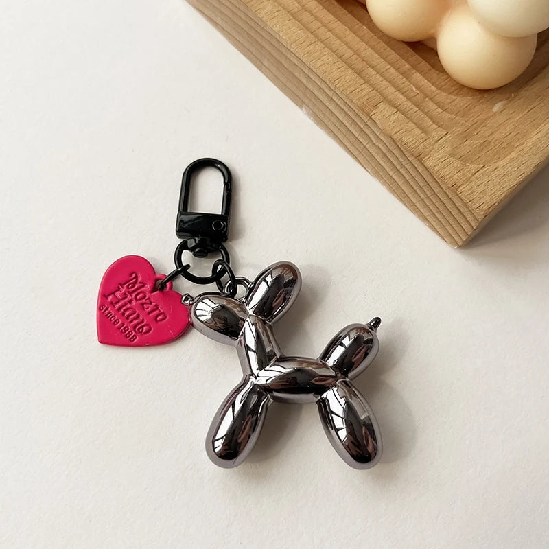 Y2K Balloon Dog Keychain Models for Girls Sweet Ins Style Balloon Dog