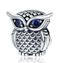 Load image into Gallery viewer, Fit Pandora 925 Original Bracelets Blue Zircon Owl Luminous Sea Turtle