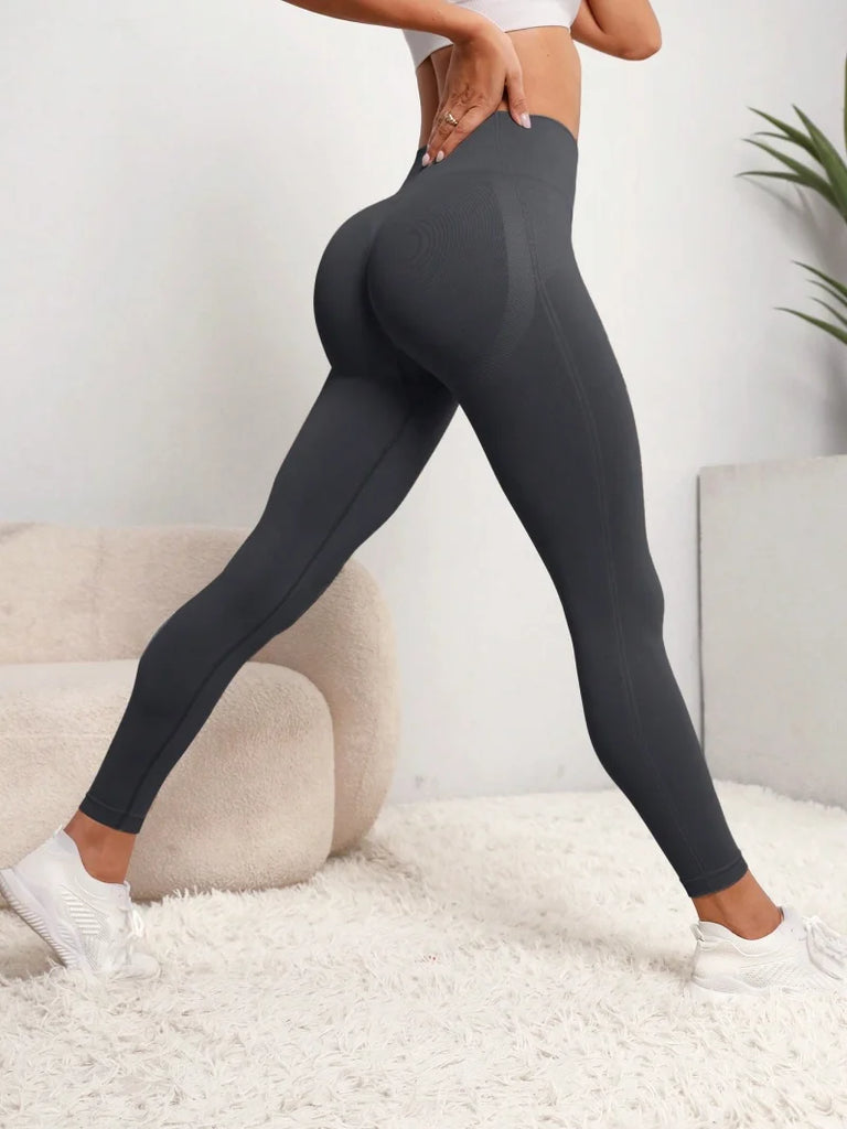 Women Seamless Hip Lifting Women Seamless Sports Leggings High Waist