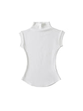 Load image into Gallery viewer, Women Summer Sexy Turtleneck Sleeveless T-Shirts Tops Solid Slim Fit