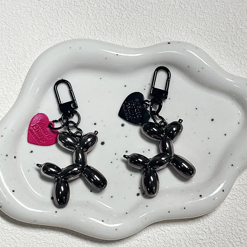 Y2K Balloon Dog Keychain Models for Girls Sweet Ins Style Balloon Dog