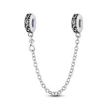 Load image into Gallery viewer, New 925 Sterling Silver Plated Buttefly Daisy Safety Chain Bead