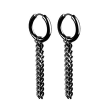 Load image into Gallery viewer, 1 Pairs Punk Stainless Steel Stud Earrings Black Earrings Set For Men